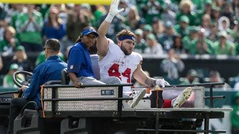 Die Debütsaison von Cam Skattebo ist vorzeitig beendet