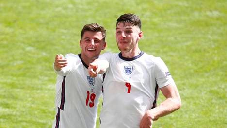 Mason Mount und Declan Rice sind mit England gegen Schottland im Einsatz