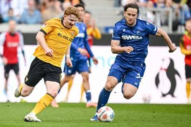 Dynamo verspielt Sieg beim KSC