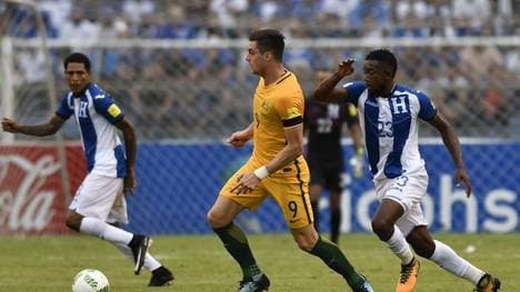 Tomi Juric verpasste mit einem Pfostenschuss den möglichen Siegtreffer für Australien