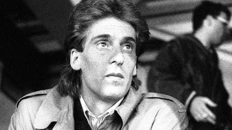 Uli Stein bei einem Tribünenbesuch im Faustschlag-Jahr 1987