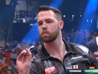 Die Deutschen, Finn Behrens und Kevin Troppmann, müssen sich beide bei den German Darts Grand Prix in München in der 1. Runde geschlagen geben. 