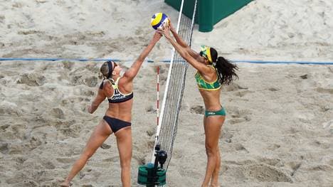 Karla Borger (l.) flog mit Britta Büthe aus