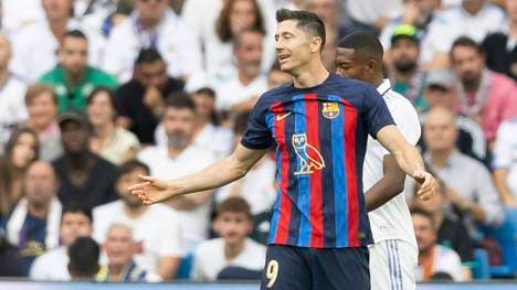 Robert Lewandowski blieb im Clásico gegen Real Madrid torlos