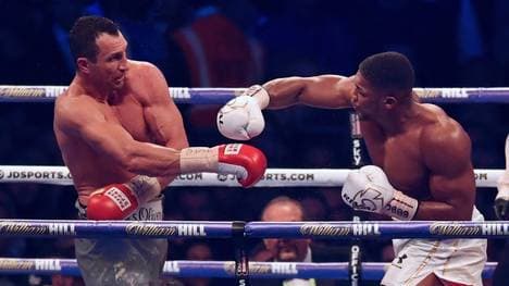 Anthony Joshua (re.) will keinen Rückkampf gegen Klitschko