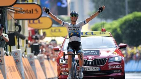 Tour de France, 17. Etappe: Matteo Trentin gewinnt Hitzerennen, Alaphilippe bleibt in Gelb