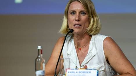 Athleten-Präsidentin Karla Borger