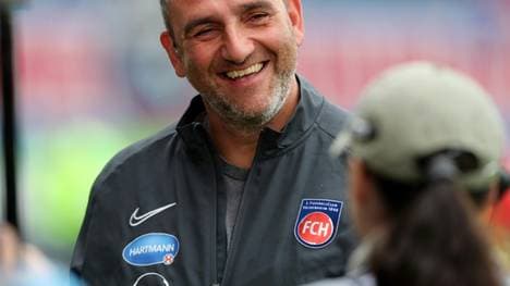 Frank Schmidt kann mit dem Sieg gegen 96 zufrieden sein