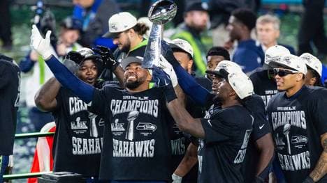 Die Seattle Seahawks nach dem Super-Bowl-Gewinn
