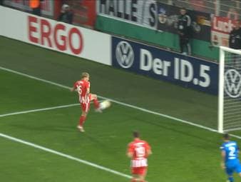 Der Bundesliga-Tabellenführer Union Berlin siegt auch im DFB-Pokal: Die Mannschaft von Urs Fischer tritt im Stile eines Spitzenteams auf und schlägt Zweitligist Heidenheim mit 2:0.