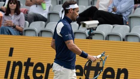 Fabio Fognini zerstört seinen Schläger und beleidigt Gegner Corentin Moutet