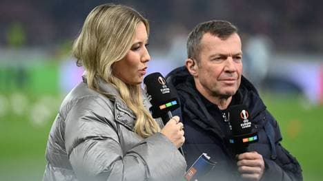 Laura Papendick (l.) und Lothar Matthäus (r.) 
