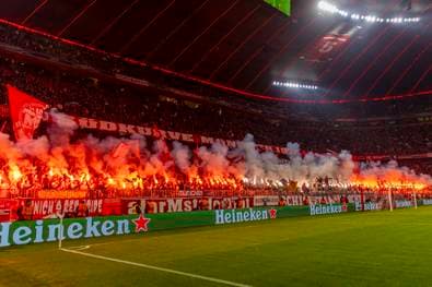 Eine Machtdemonstration der Südkurve