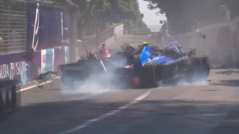 Massencrash in der Formel E beim ePrix in Rom
