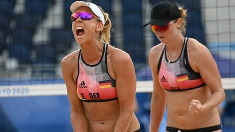 Karla Borger (l.) und Julia Sude gewinnen EM-Auftakt