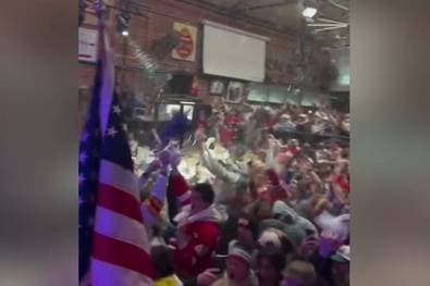 USA-Fans verwandeln Sportsbar in ein Tollhaus