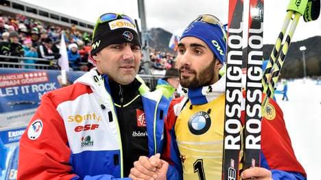 Siegfried Mazet (l.) beendet die Zusammenarbeit mit Martin Fourcade und Co.