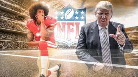 Präsident Donald Trump (r.) möchte die Protestler am liebsten des Landes verweisen