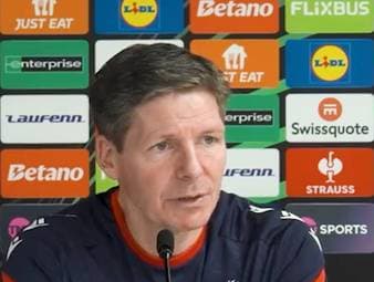 Oliver Glasner und Crystal Palace gelang am Wochenende ein wichtiger 1:0-Sieg gegen die Wolves. Vor dem Conference-League-Spiel gegen Mostar spricht er über seinen verletzten Stürmer Jean-Philippe Mateta.