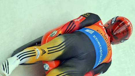 Felix Loch in der Rodelbahn von Innsbruck-Igls