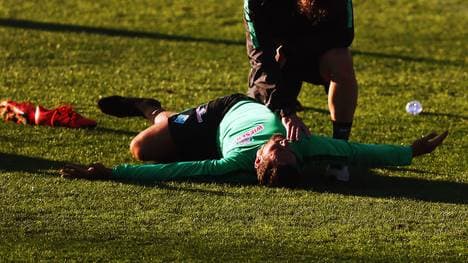 Claudio Pizarro musste das Training vorzeitig abbrechen