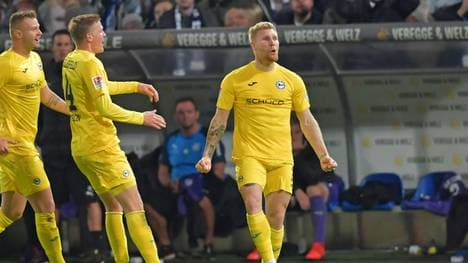 Andreas Voglsammer erzielte im Derby gegen Osnabrück den Siegtreffer für Arminia Bielefeld