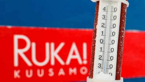 Die Temperaturen beim Rennen in Ruka