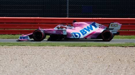 Nico Hülkenberg bei seinen ersten Runden im Racing Point