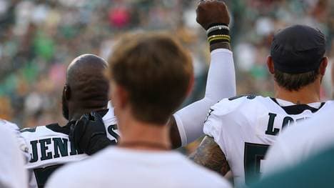 Eagles-Profi Malcolm Jenkins hat beim Abspielen der Nationalhymne seine Faust gehoben
