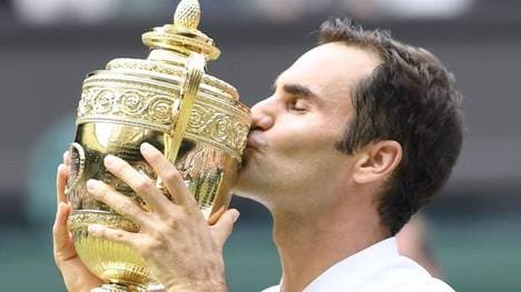 Roger Federer gewinnt 2017 seinen achten und letzten Wimbledon-Titel