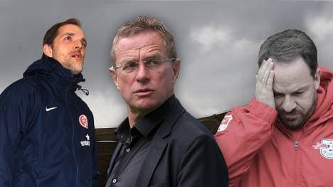 Thomas Tuchel, Ralf Rangnick und Alex Zorniger (v.l.n.r.)