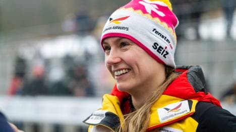 Laura Nolte strahlt in Altenberg
