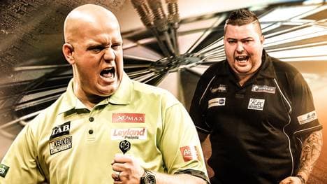 Michael van Gerwen und Michael Smith in der Darts Premier League