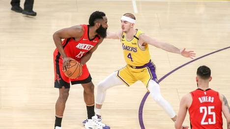 James Harden (l.) steht den Houston Rockets wieder zur Verfüfgung