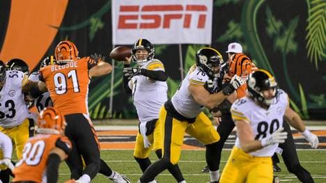 Ben Roethlisberger und die Pittsburgh Steelers erlebten im Monday Night Game gegen die Cincinnati Bengals einen Auftritt zum Vergessen