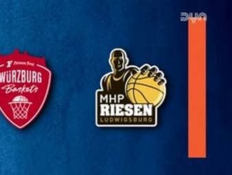 Spiel Highlights zu Fitness First Würzburg Baskets - MHP RIESEN Ludwigsburg