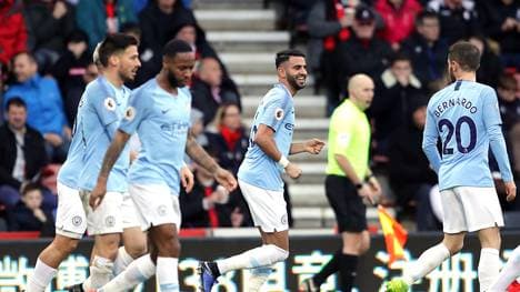 Riyad Mahrez erzielte den Führungstreffer für Manchester City gegen den AFC Bournemouth