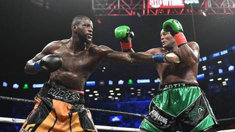 Deontay Wilder (l.) setzte sich gegen Luis Ortiz durch