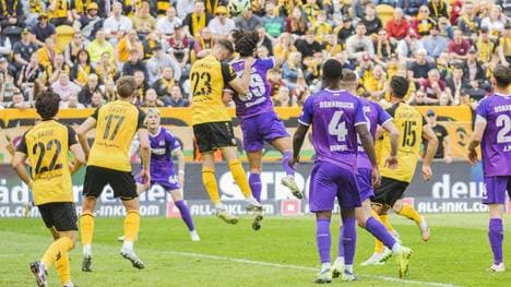 Umkämpfte Begegnung in Dresden