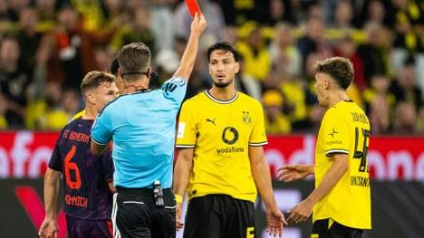 Rot in der 90. Minute: Ramy Bensebaini