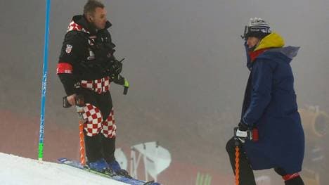 Rennabbruch beim Slalom in Zagreb