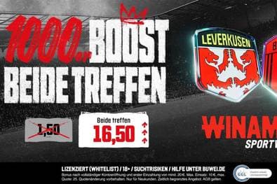 Winamax Quotenboost: 16,50 Quote für Leverkusen vs. Bayern am 14.03.26 