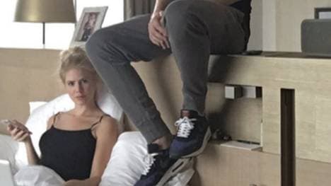 Nicklas Bendtner mit seiner Freundin Julie Zangenberg