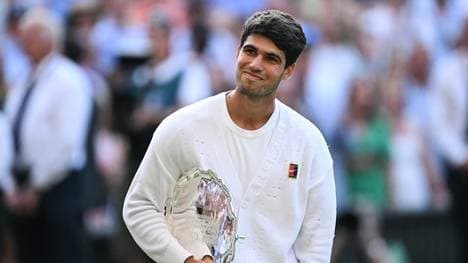 Alcaraz nach der Final-Niederlage in Wimbledon 2025