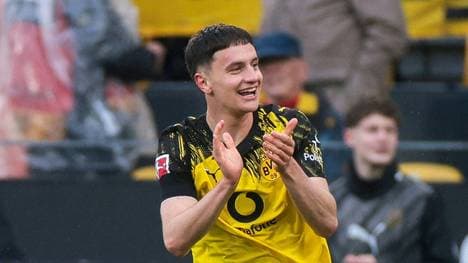 Erster Torjubel in der Bundesliga: Luca Reggiani