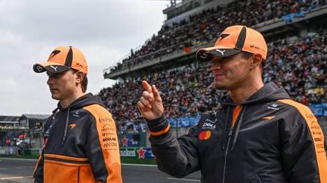 Oscar Piastri (l.) und Lando Norris konnten in China nicht starten