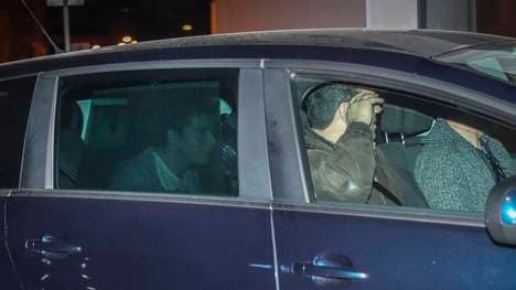 Rui Pinto am Donnerstag bei seiner Ankunft im Polizeipräsidium von Lissabon