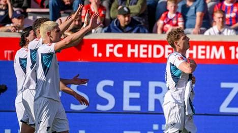 Der Torjubel von TSG-Torschütze Alexander Prass sorgte zunächst für Unruhe auf der Tribüne