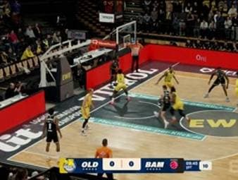 Spiel Highlights zu EWE Baskets Oldenburg - BMA365 Bamberg Baskets