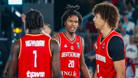 Schwere Aufgabe für Giessmann (M.) und das DBB-Quartett